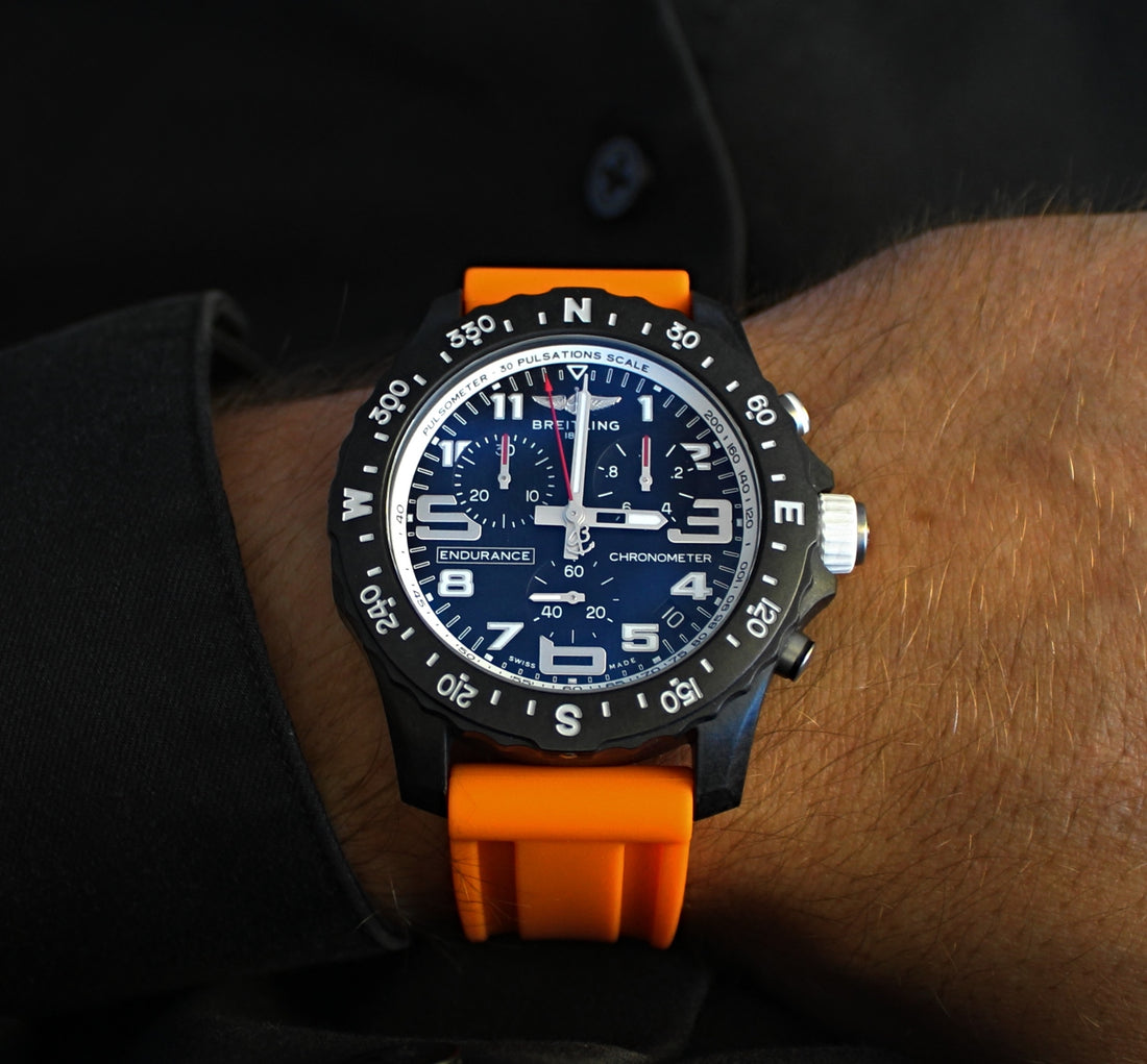 Orange Rubber 22mm Watch Straps | WIS Straps