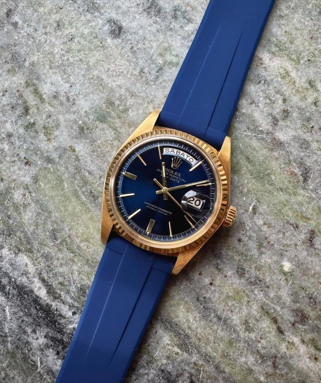 Blue Rubber Quick Release 20mm | WIS Watch Straps