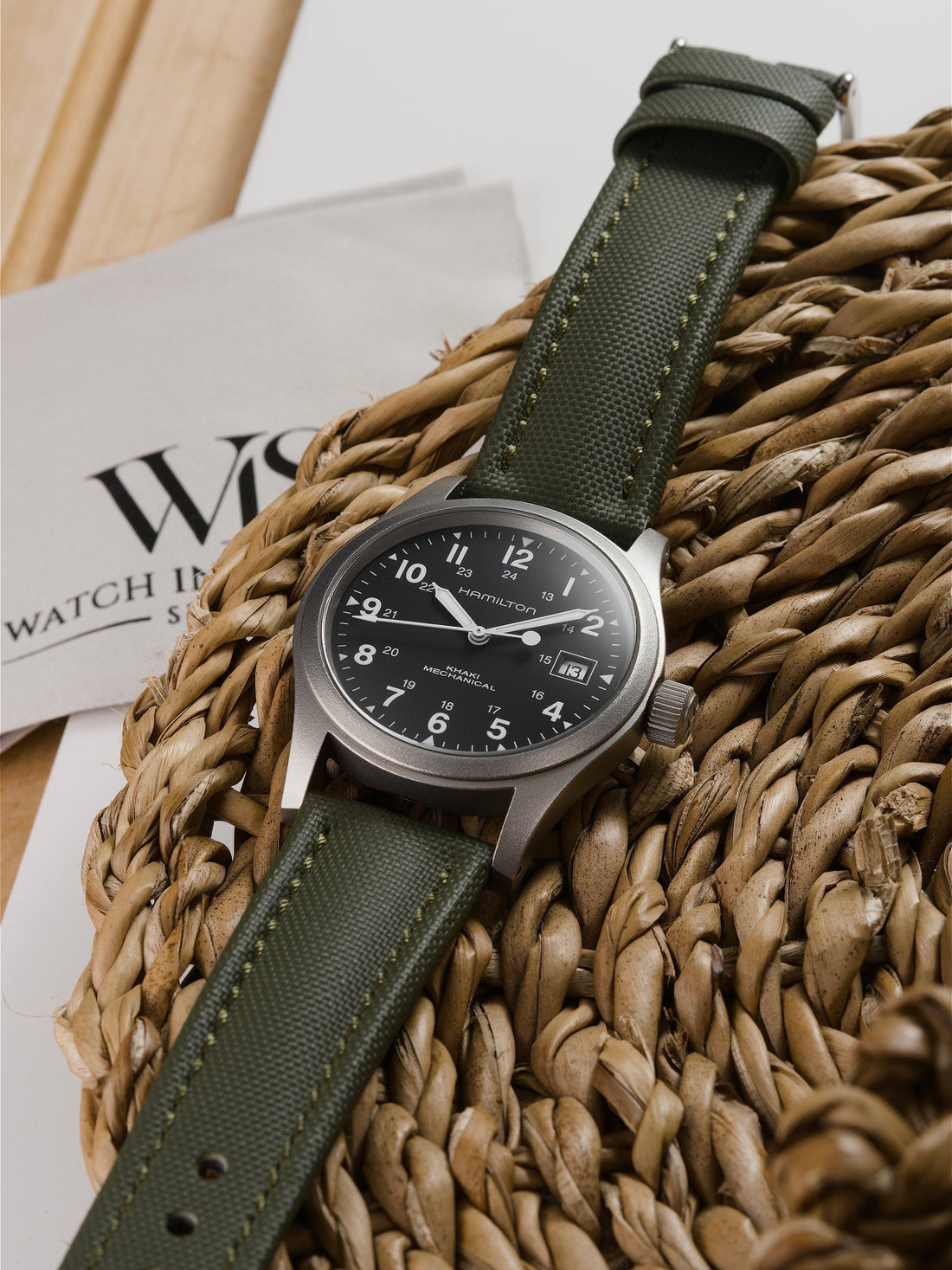 Green Sailcloth Quick Release Watch Band | WIS Watch Straps