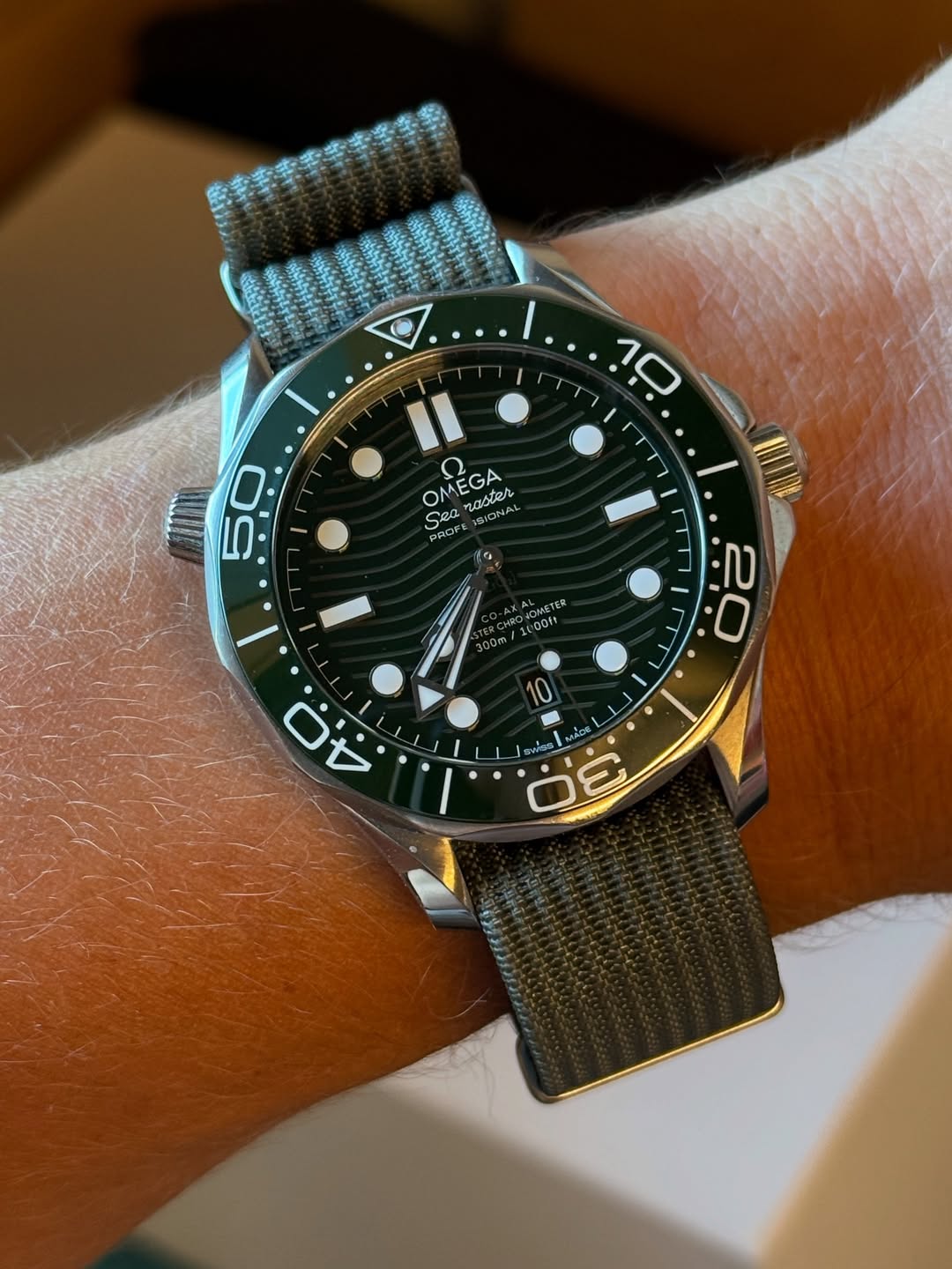 Green Woven Nylon Watch Strap 20mm | WIS Watch Straps