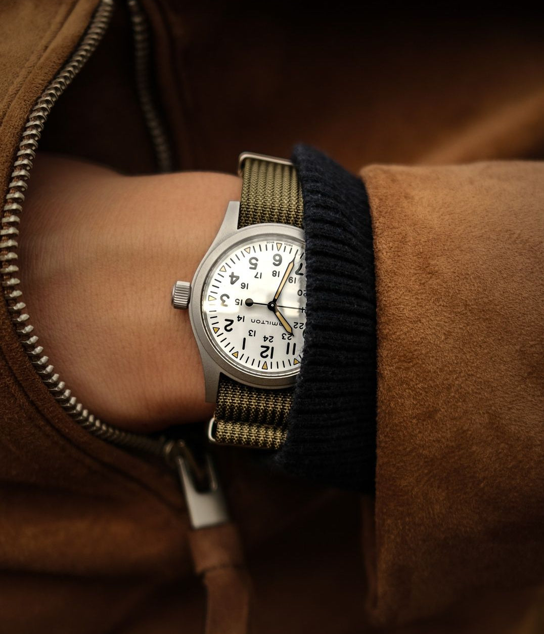 Green Woven Nylon Nato Watch Strap | WIS Watch Straps