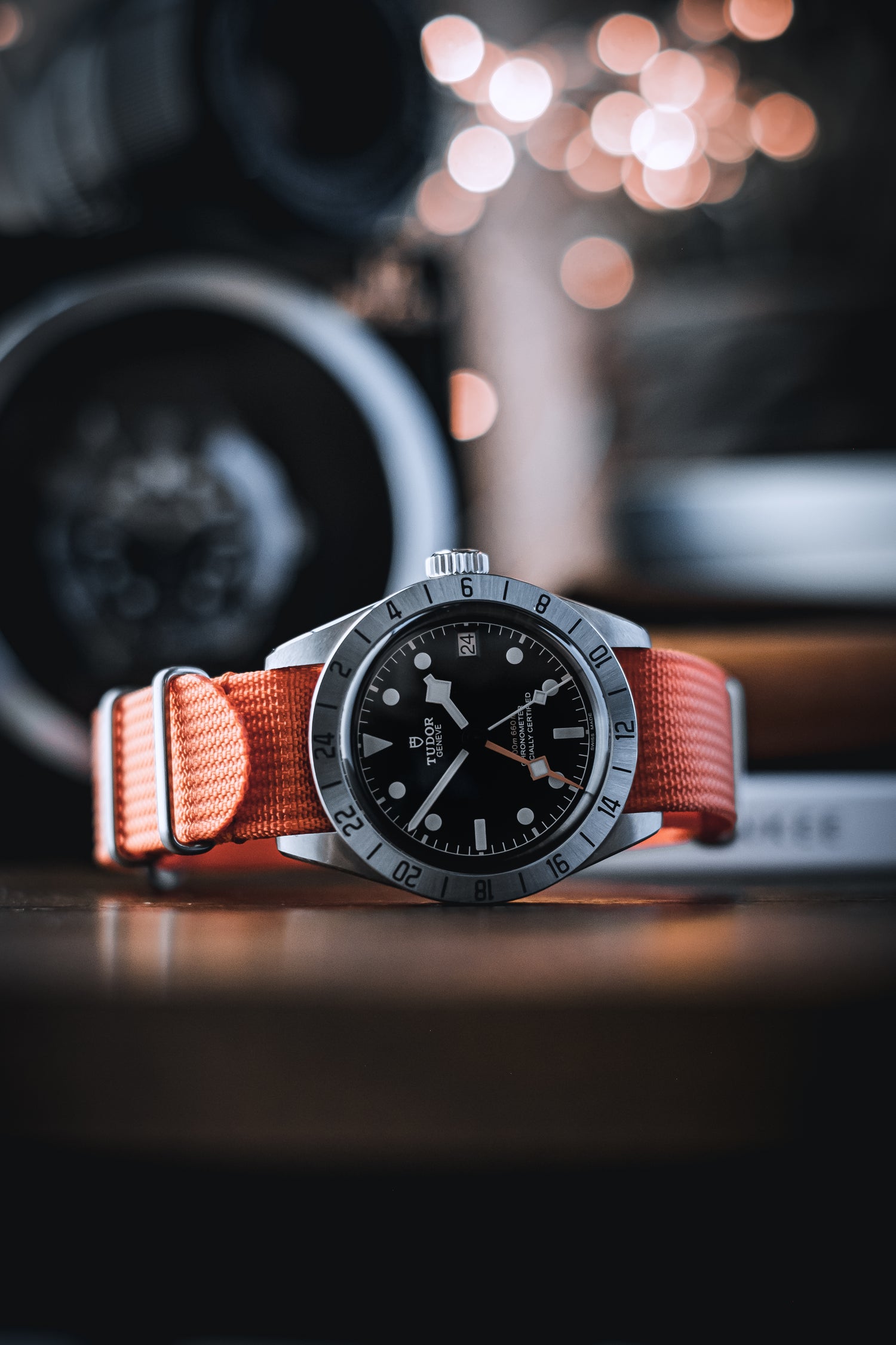 Tangerine Orange Nato Watch Strap For Tudor Pelagos – WISSTRAPS