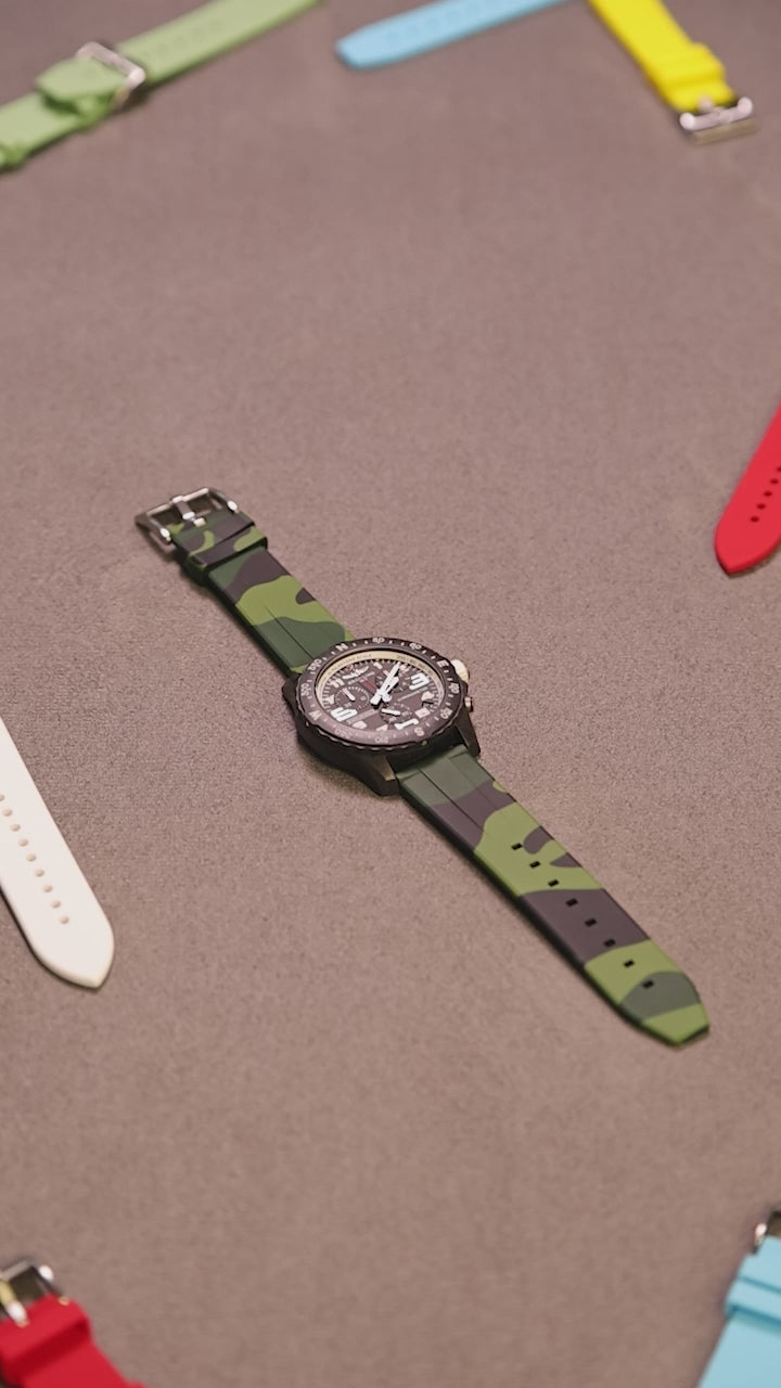 Quick Release Green Camo Rubber Material Video