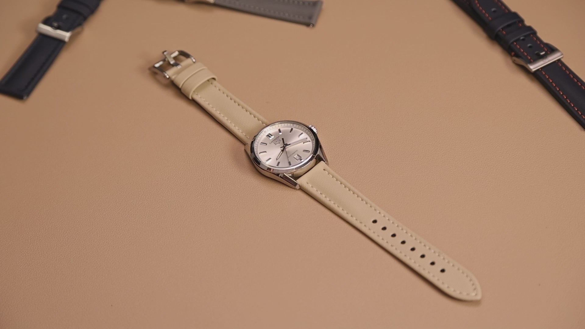 Beige Sailcloth Quick Release Watch Strap | WIS Watch Straps