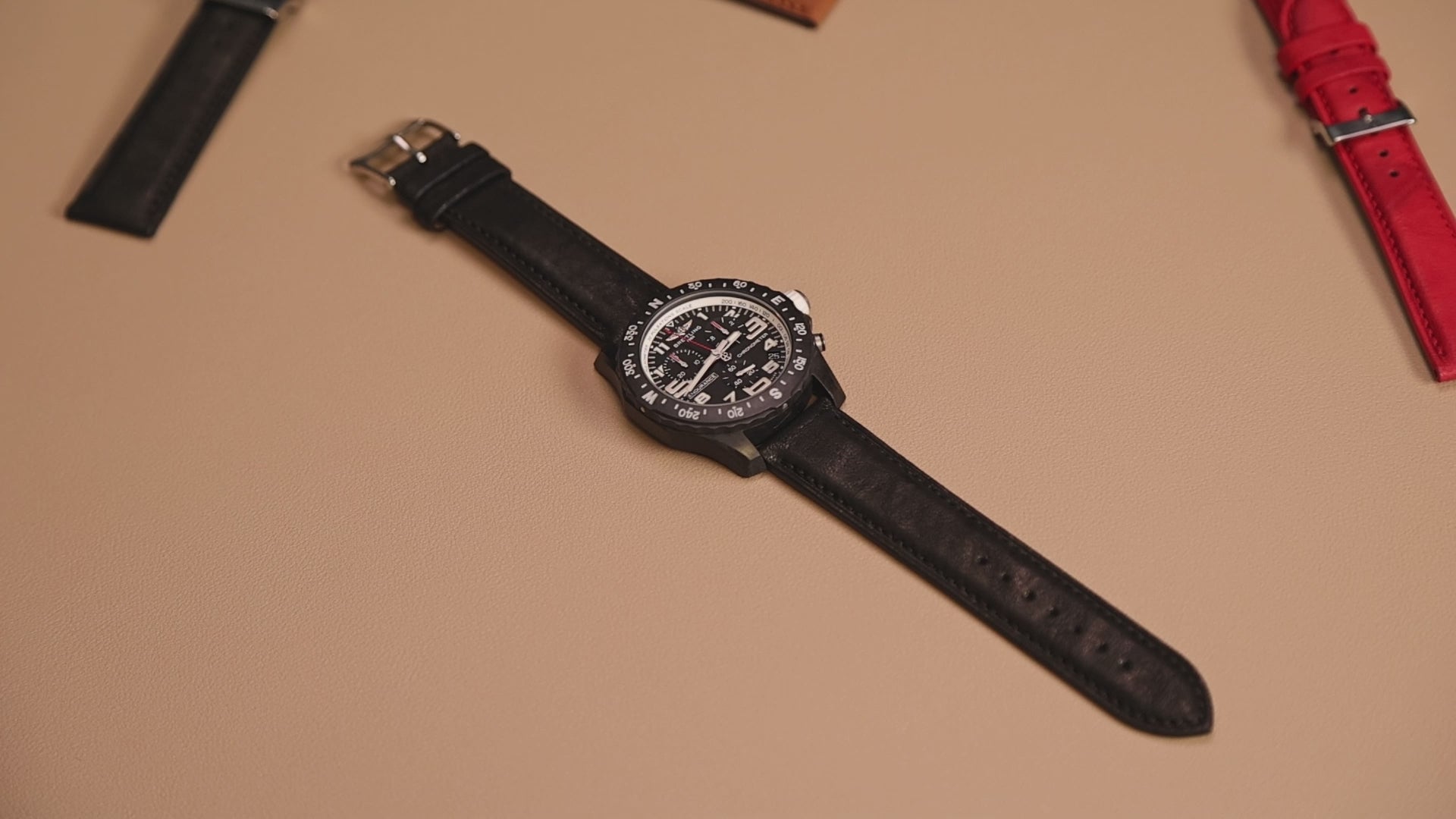 Black Calf Leather Watch Strap | WIS Watch Straps