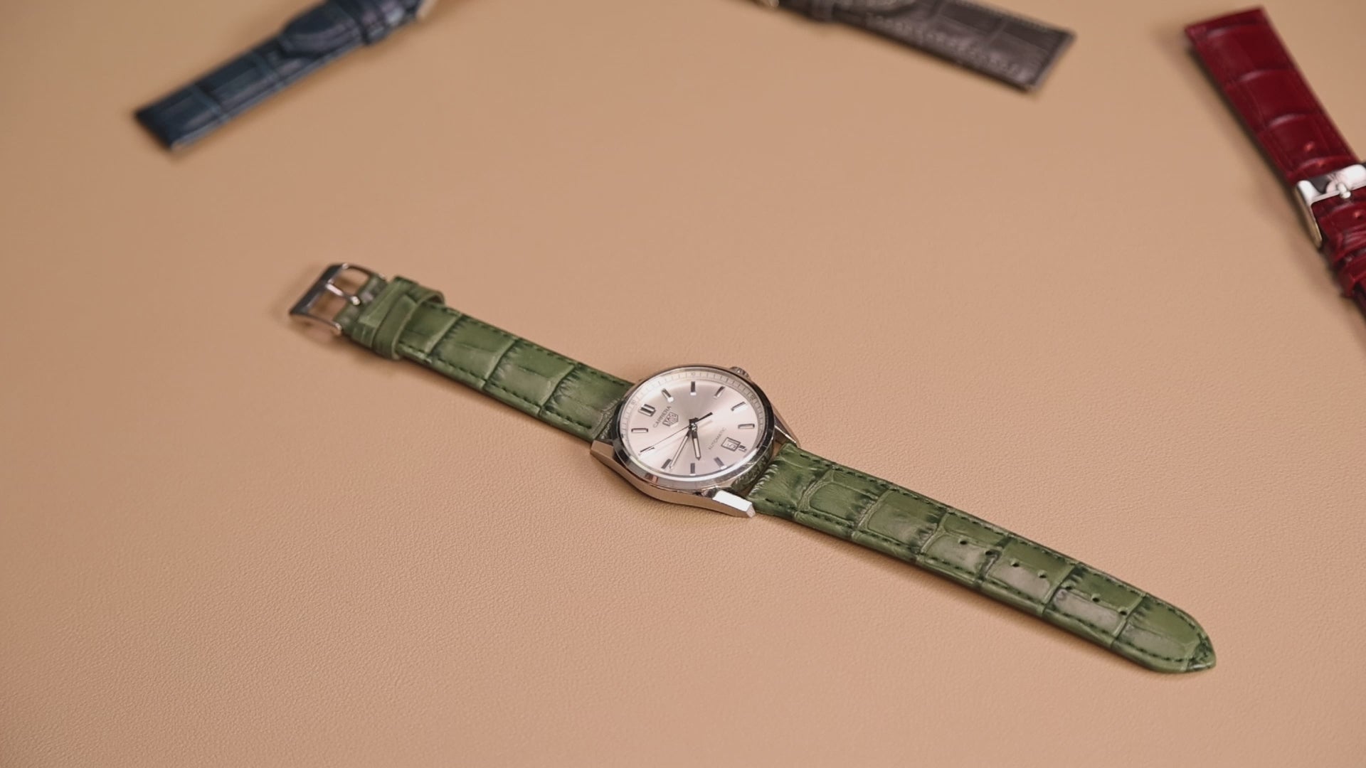 Green Alligator Leather Watch Strap | WIS Watch Straps