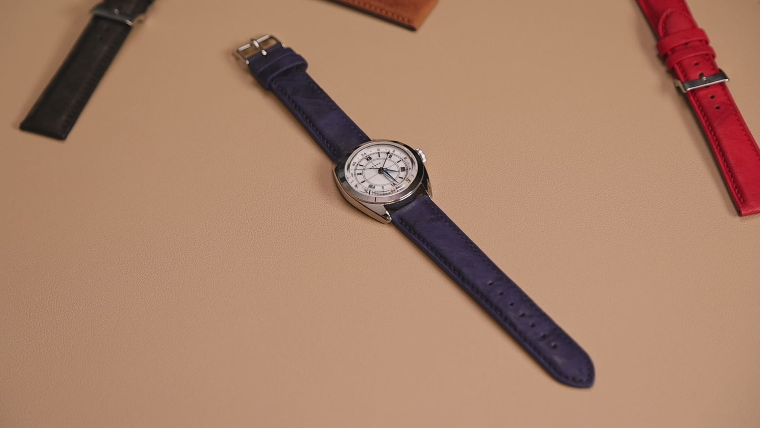 Blue Calf Leather Replacement Watch Strap | WIS Watch Straps