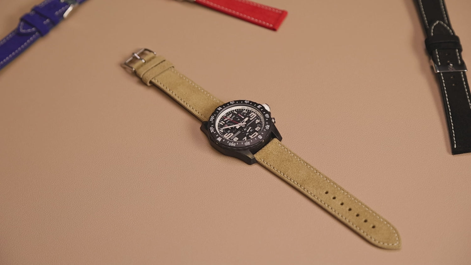 Tan Suede Leather Watch Strap | WIS Watch Straps