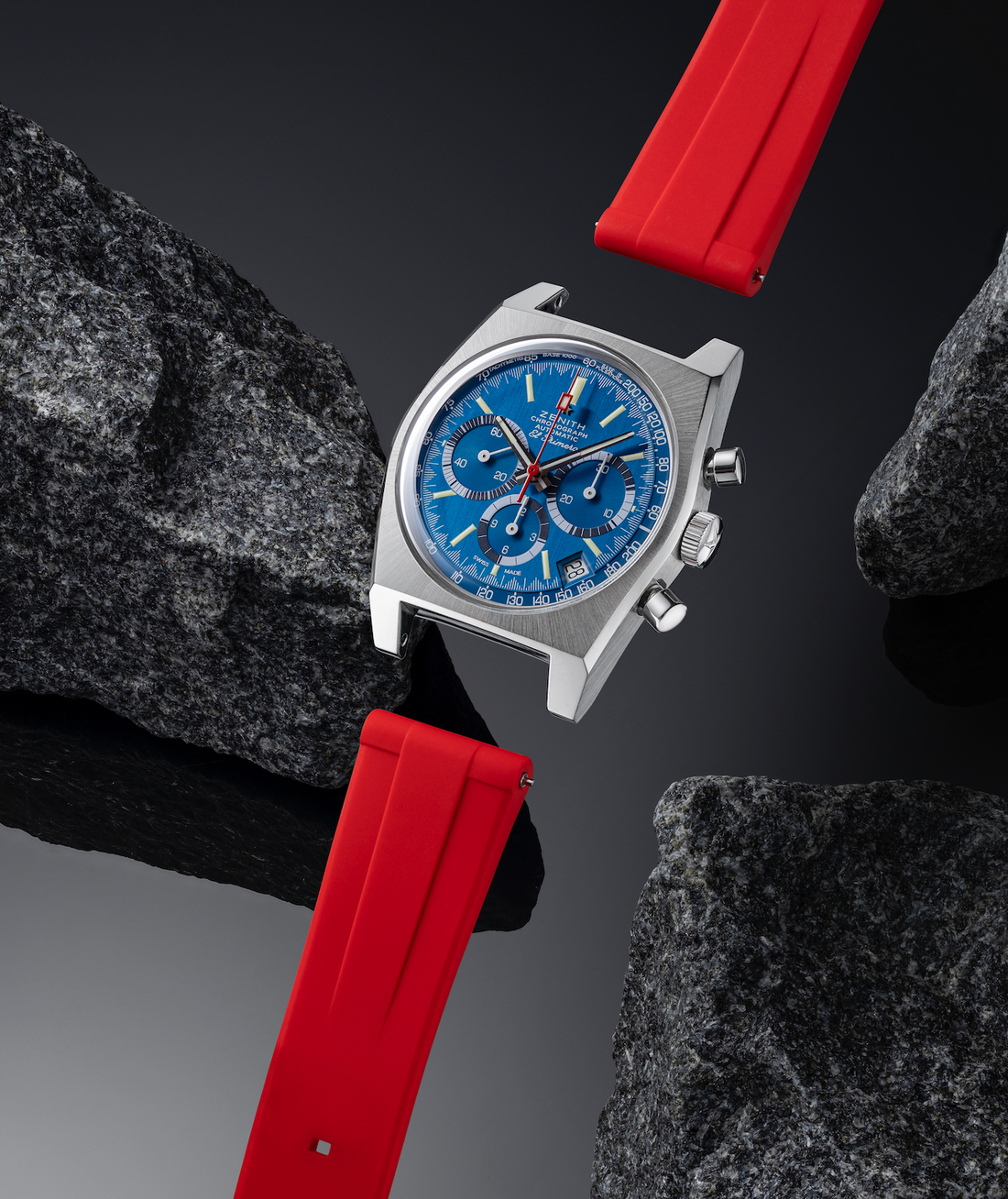 Red Rubber Quick Release Watch Strap 20mm | WIS Watch Straps