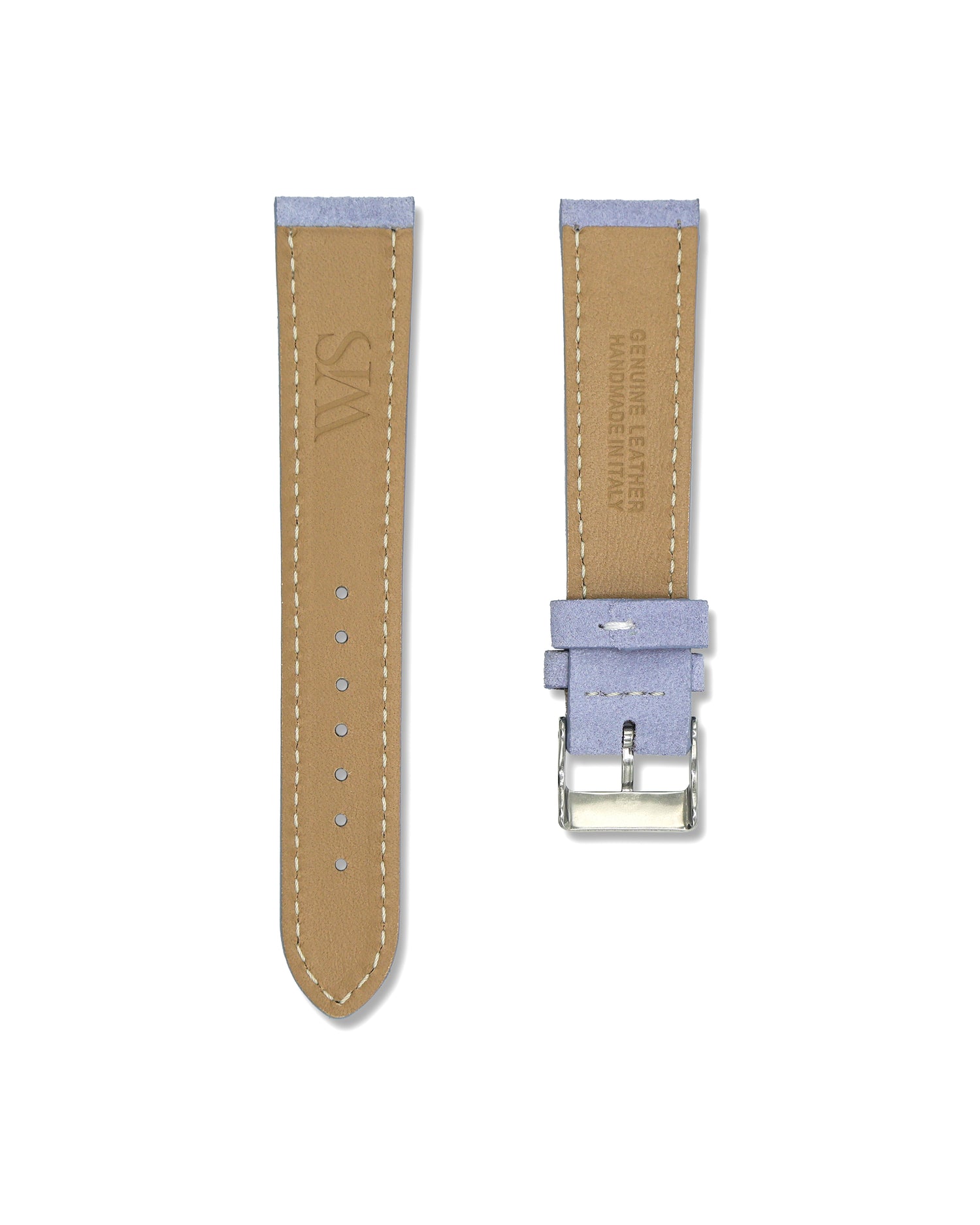 Purple Suede Leather Lilac 20mm Watch Band | WIS Watch Straps