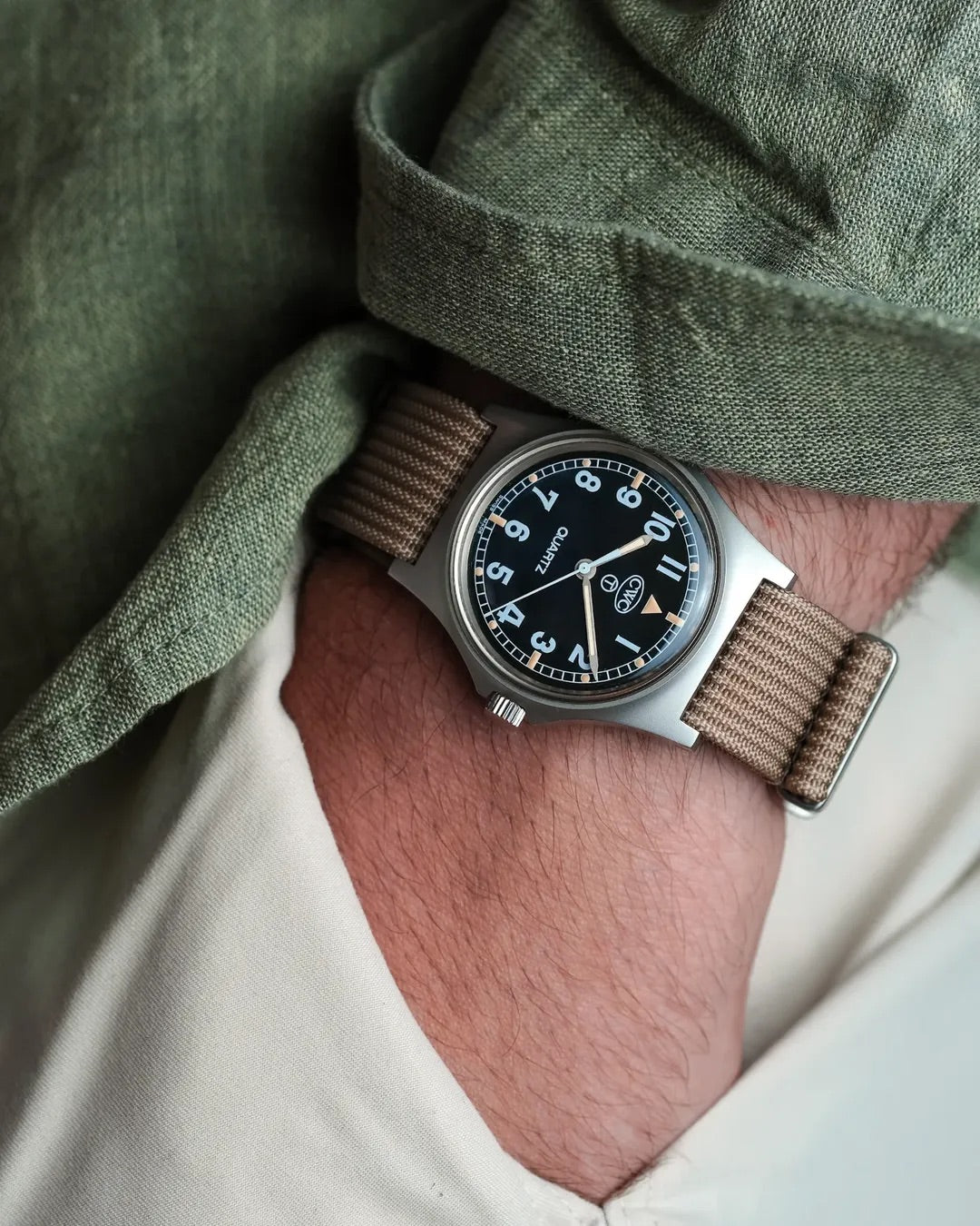 Tool Watch on WIS Watch Straps Woven Nylon Watch Band