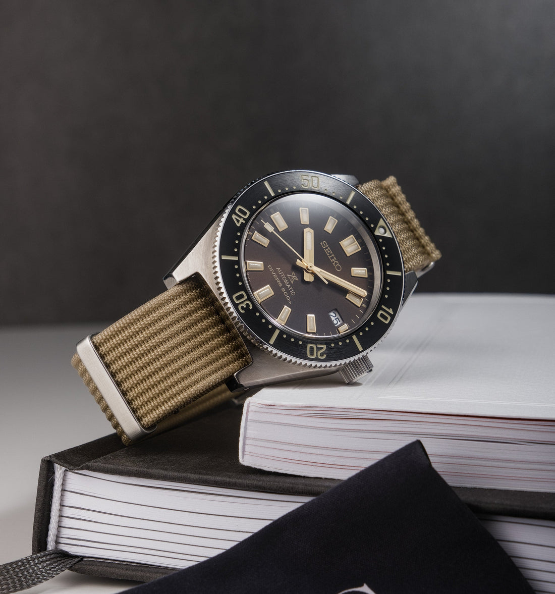 Tan Woven Nylon Watch Strap 20mm | WIS