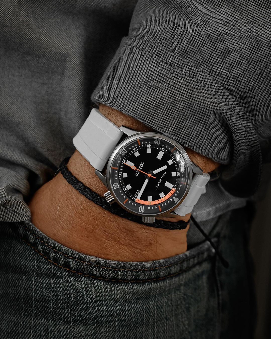 White Rubber Luxury Watch Strap | WIS Watch Straps