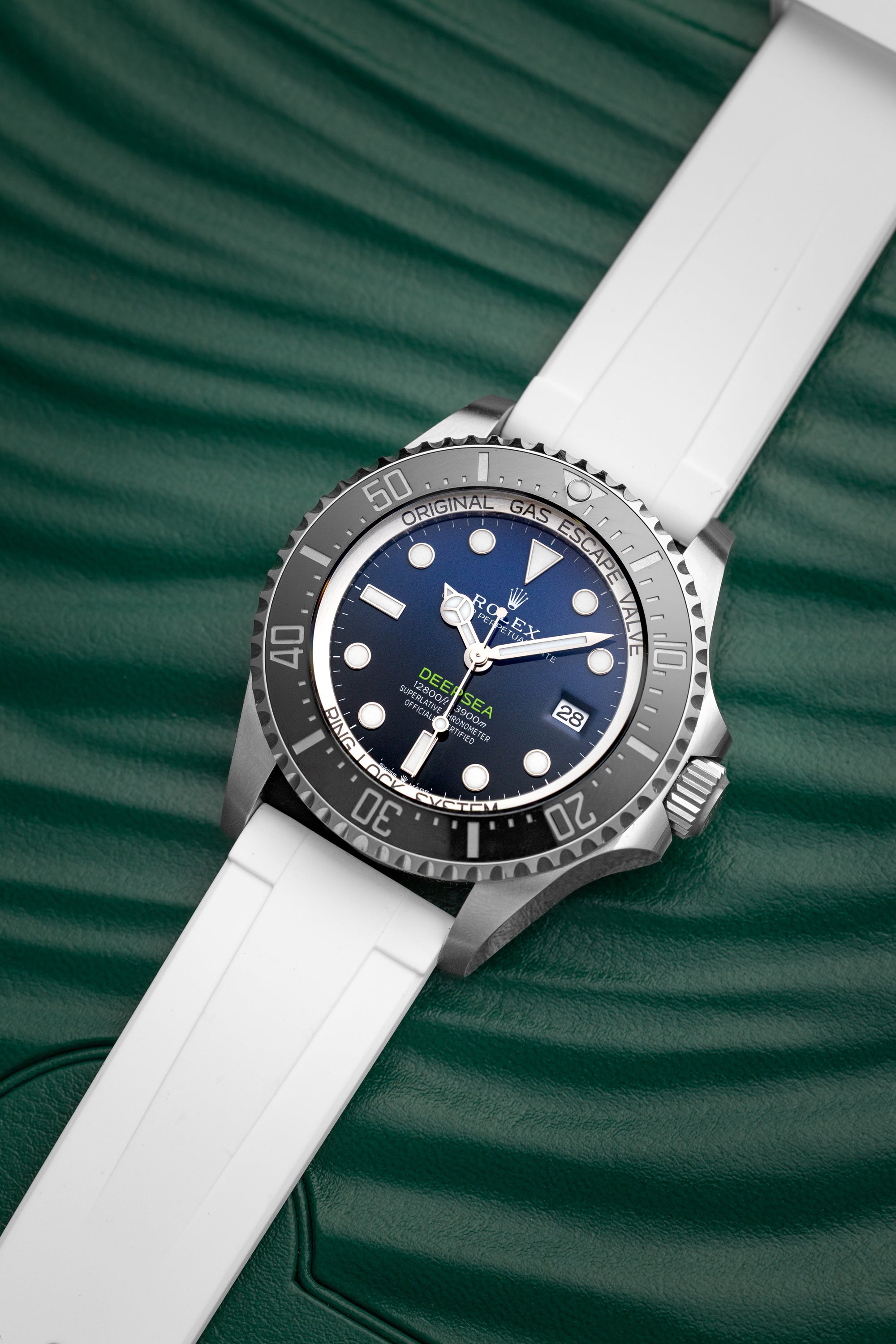 White Rubber Quick Release Watch Band | WIS Watch Straps