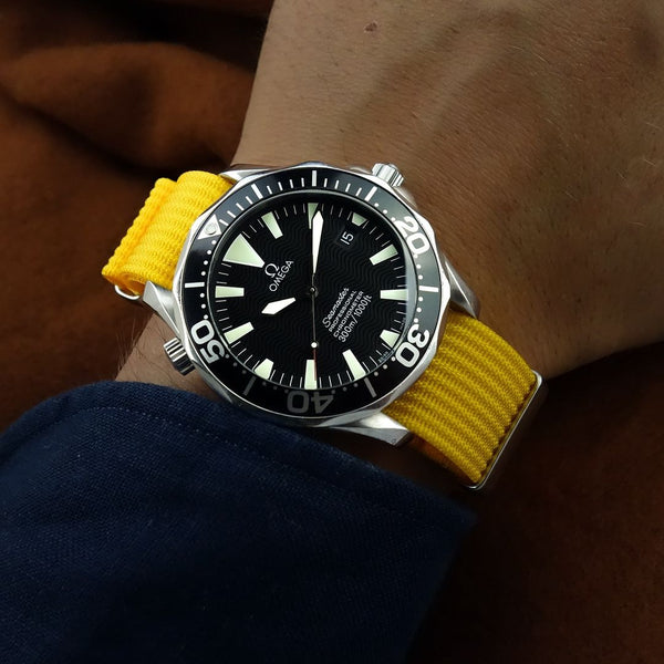 Lemon Yellow - Nato Watch Strap For Omega Seamaster