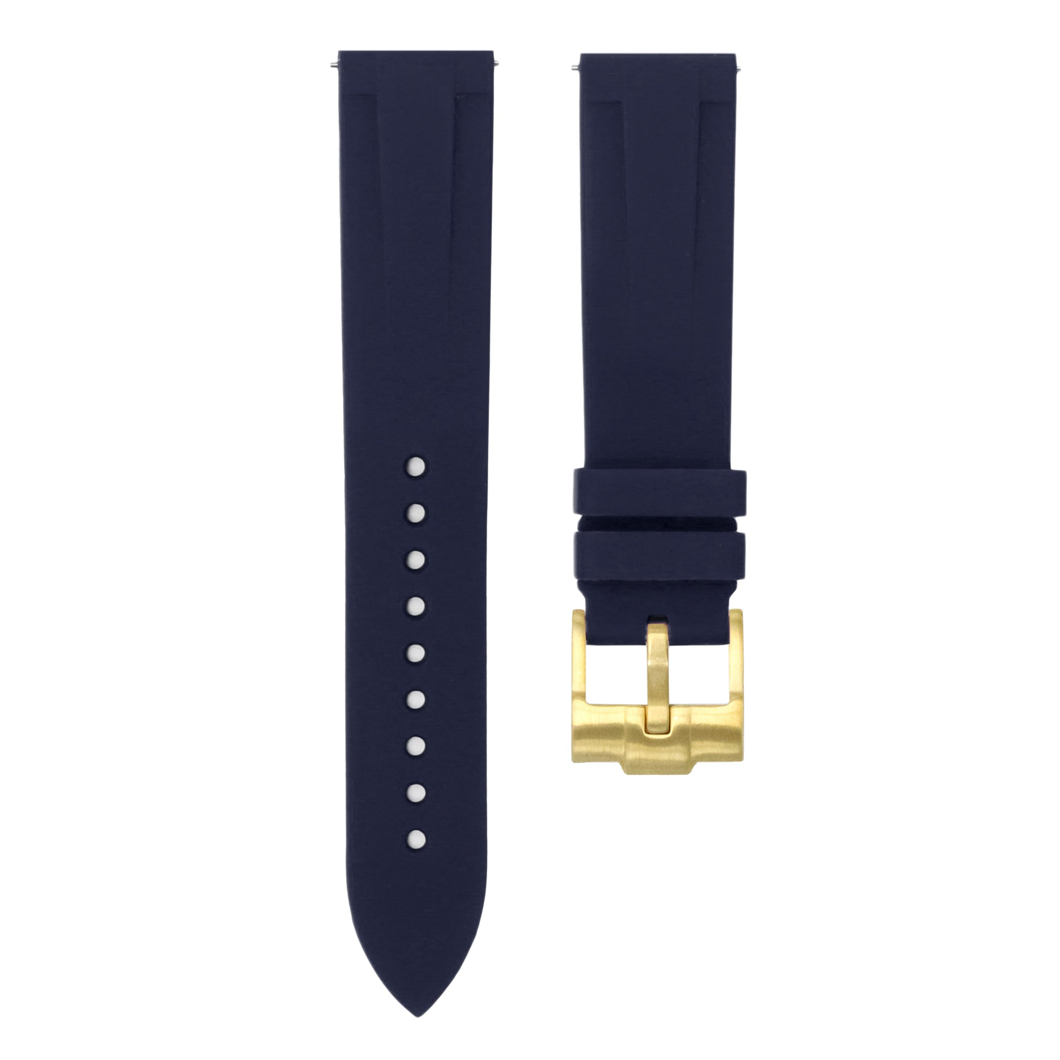 Marine Blue - Quick Release Rubber Strap For Glashutte Seaq