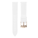 POLAR WHITE - QUICK RELEASE RUBBER WATCH STRAP FOR OMEGA X SWATCH MOONSWATCH