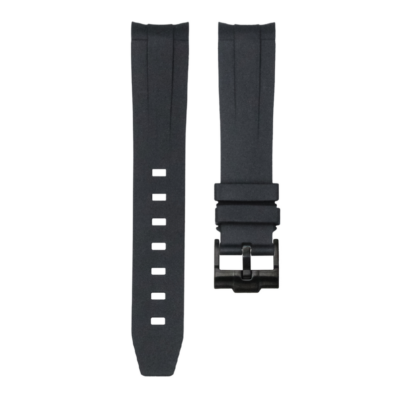 Tuxedo Black - Rubber Strap For Rolex Day-Date II (41mm)