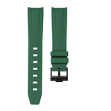 FOREST GREEN - RUBBER WATCH STRAP FOR ROLEX DATEJUST II