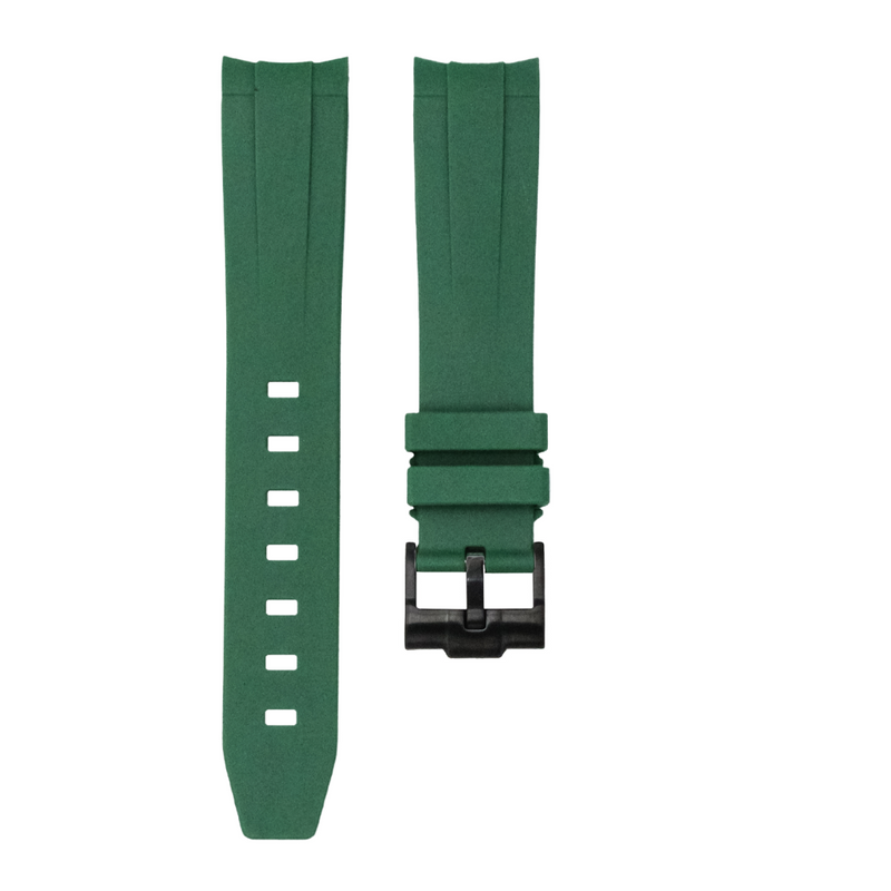FOREST GREEN - RUBBER WATCH STRAP FOR ROLEX DATEJUST 41