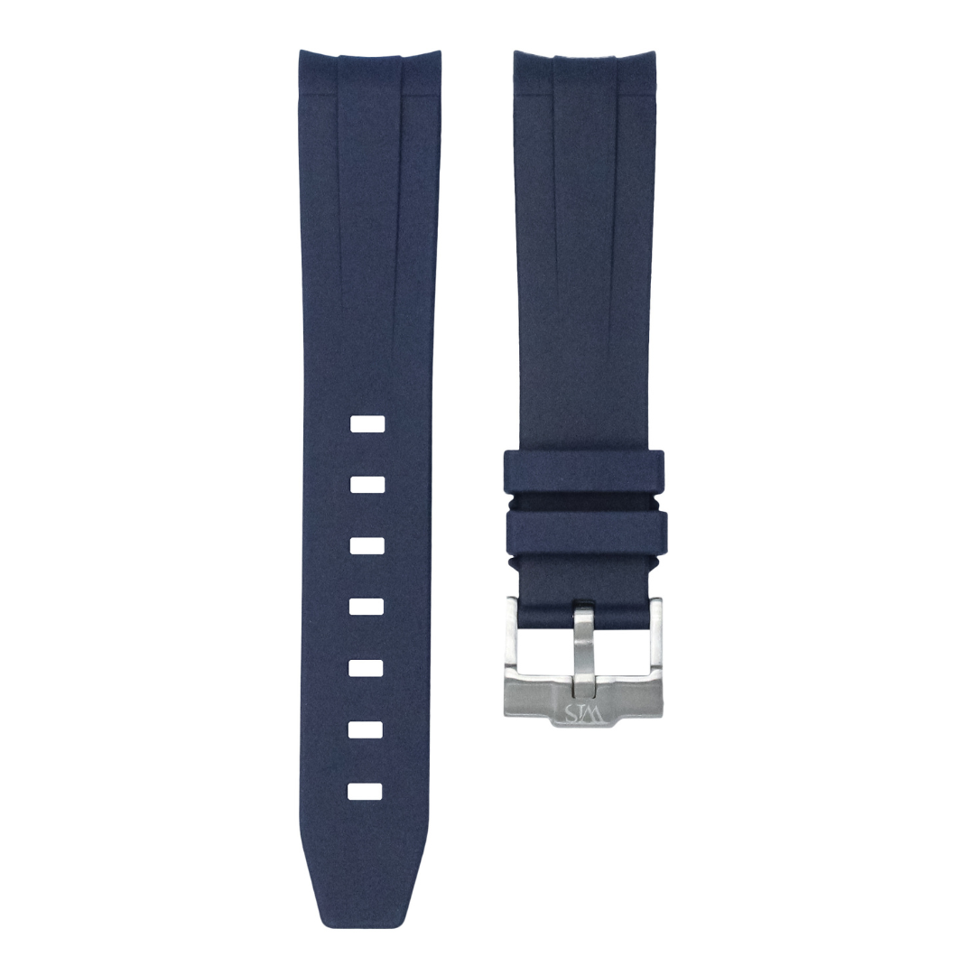 Marine Blue - Rubber Watch Strap For Rolex Sea-Dweller Deepsea