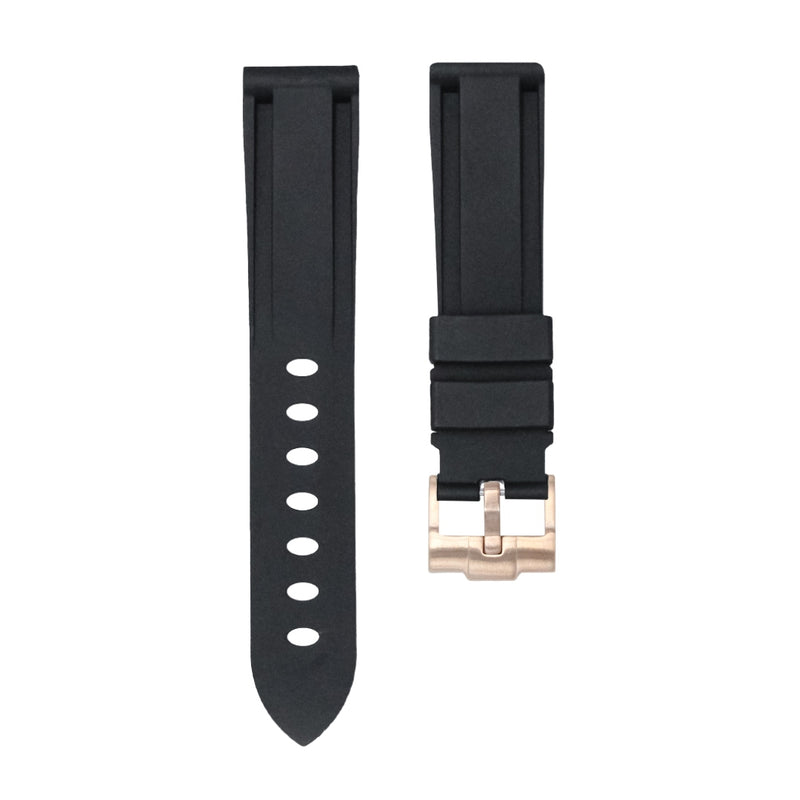 20mm Rubber Strap - Tuxedo Black