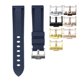 MARINE BLUE - RUBBER WATCH STRAP FOR LONGINES RECORD COLLECTION