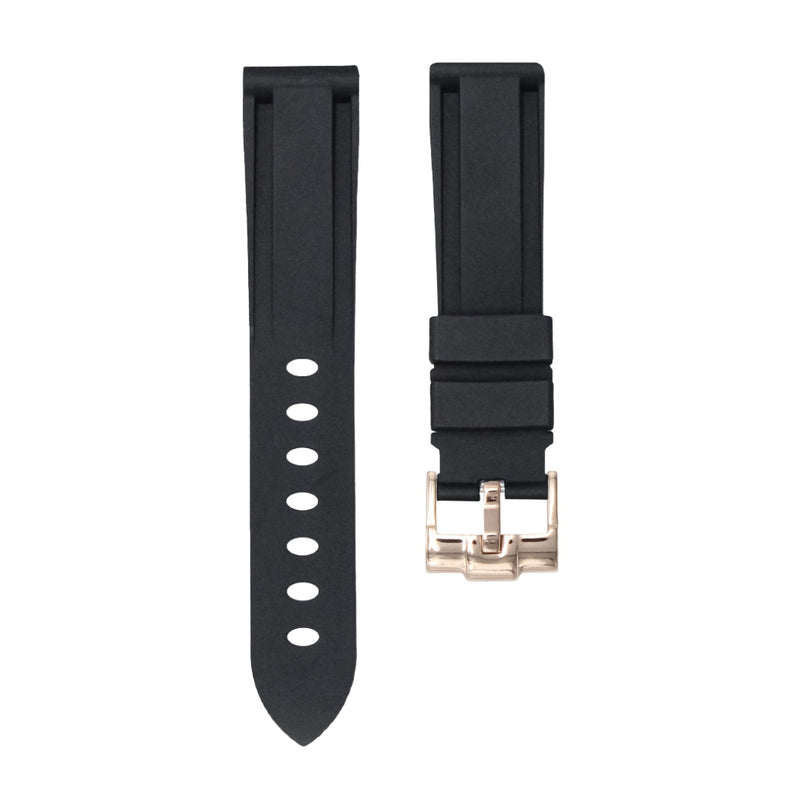 20mm Rubber Strap - Tuxedo Black