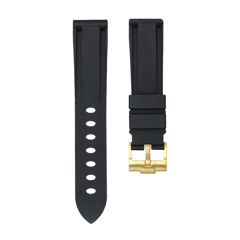20mm Rubber Strap - Tuxedo Black