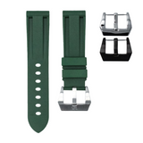 FOREST GREEN - RUBBER WATCH STRAP FOR IWC PORTUGIESER