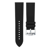 TUXEDO BLACK - QUICK RELEASE RUBBER WATCH STRAP FOR BREITLING CHRONOLINER