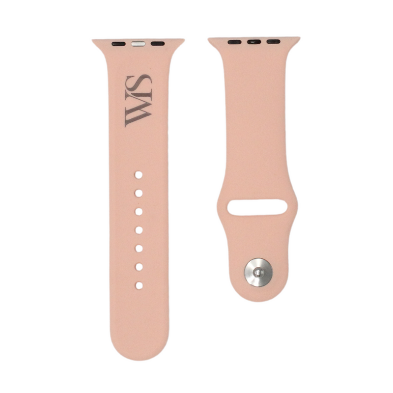 SALMON PINK - RUBBER WATCH STRAP FOR APPLE WATCH