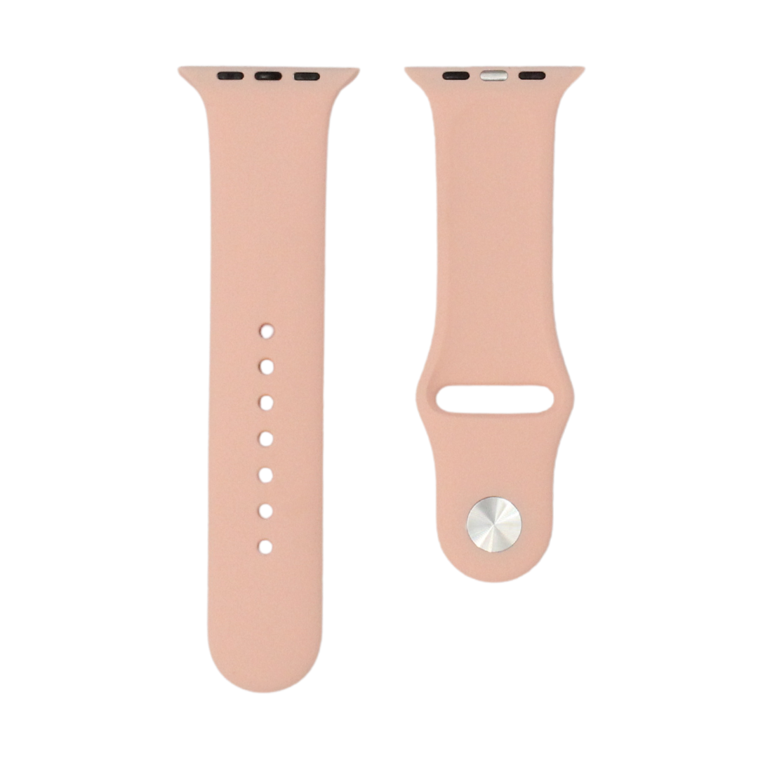 Correa de goma rosa salmón para Apple Watch