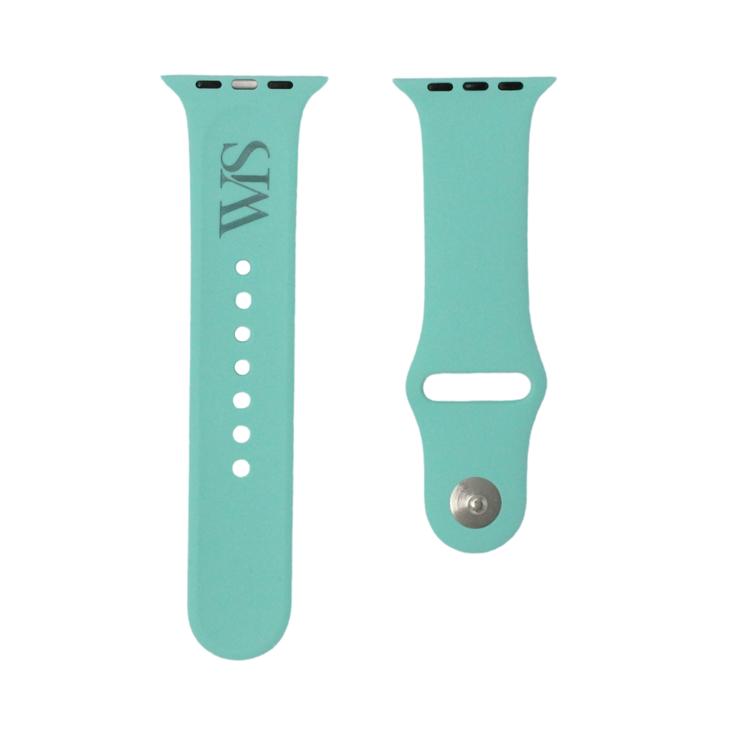 Correa de goma color aguamarina para Apple Watch