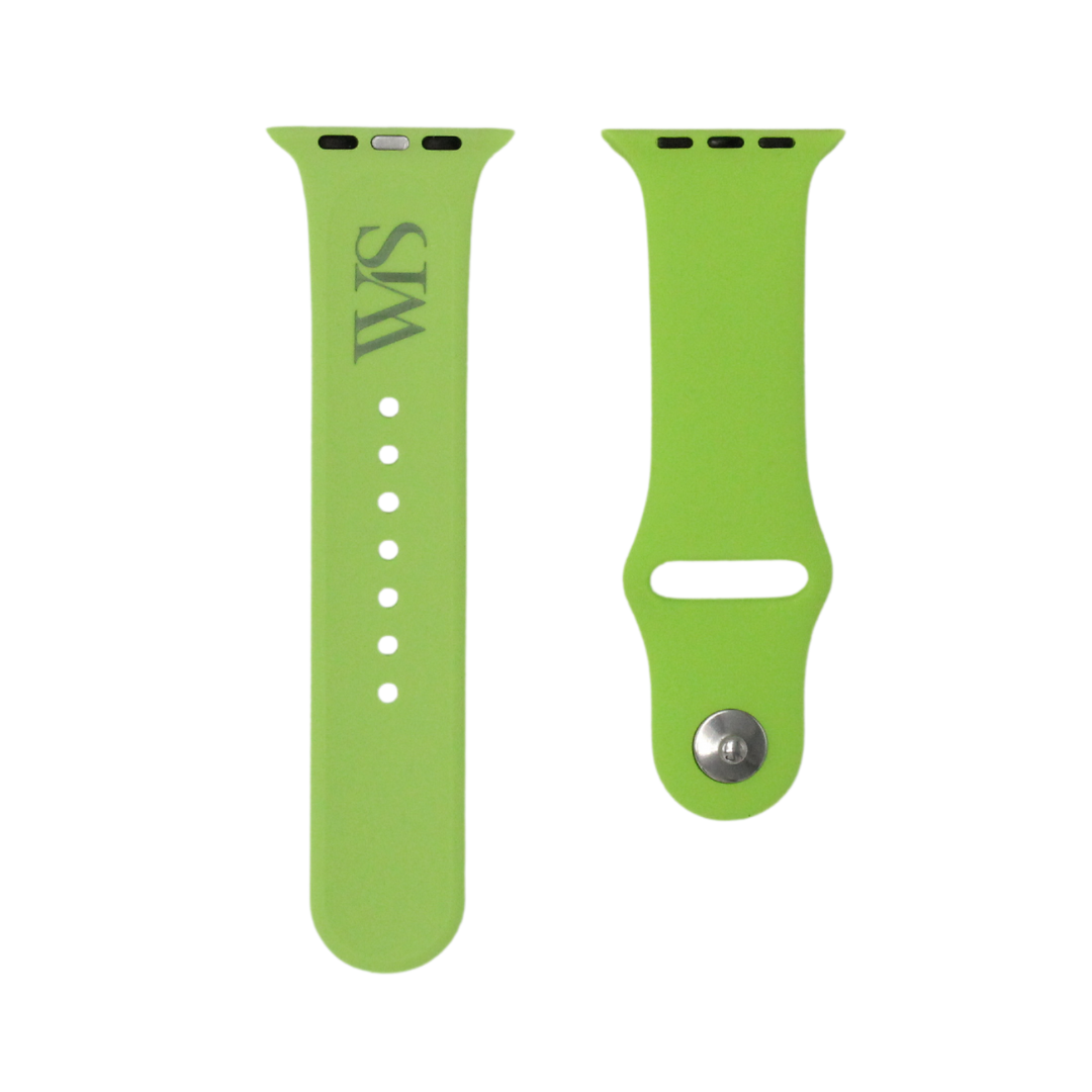 Lime Green - Rubber Watch Strap For Apple Watch