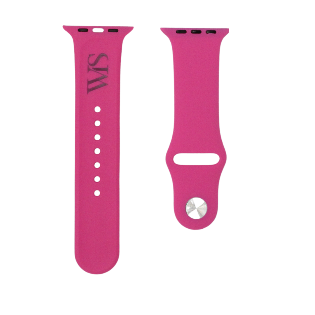 Correa de goma color magenta para Apple Watch