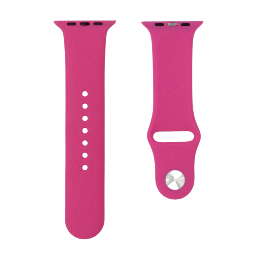 Correa de goma color magenta para Apple Watch