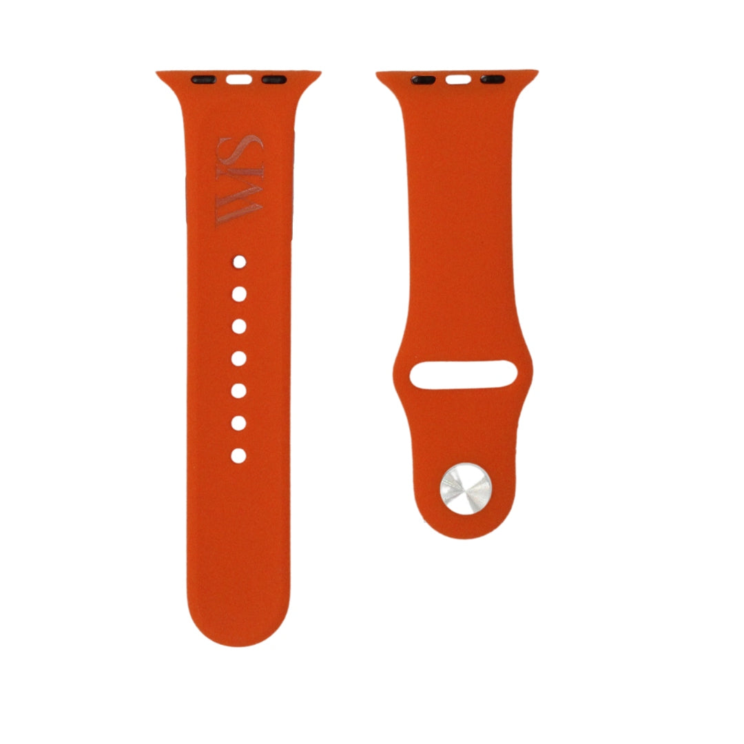 Correa de goma naranja para Apple Watch