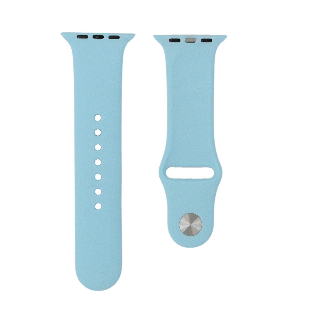 Correa de goma azul claro para Apple Watch