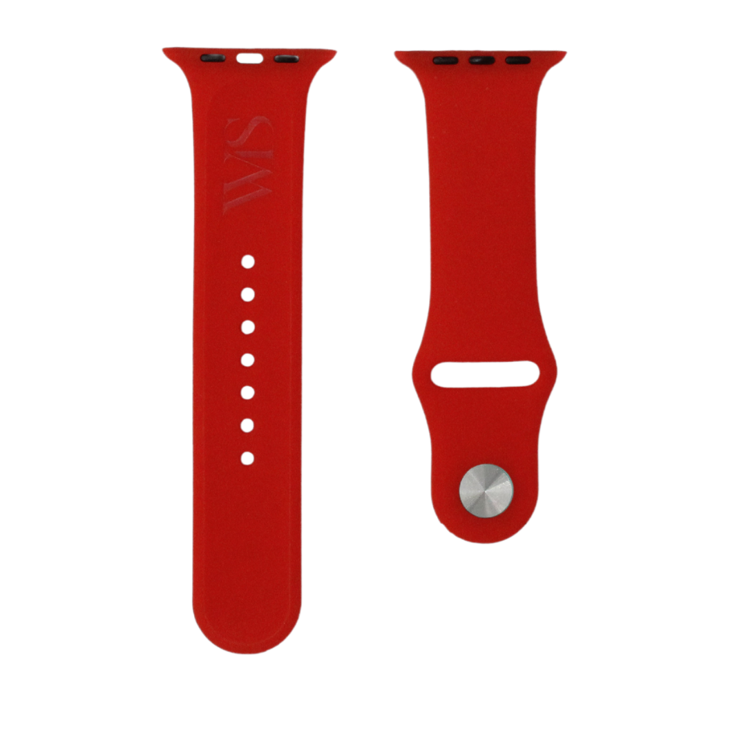 Correa de goma roja para Apple Watch