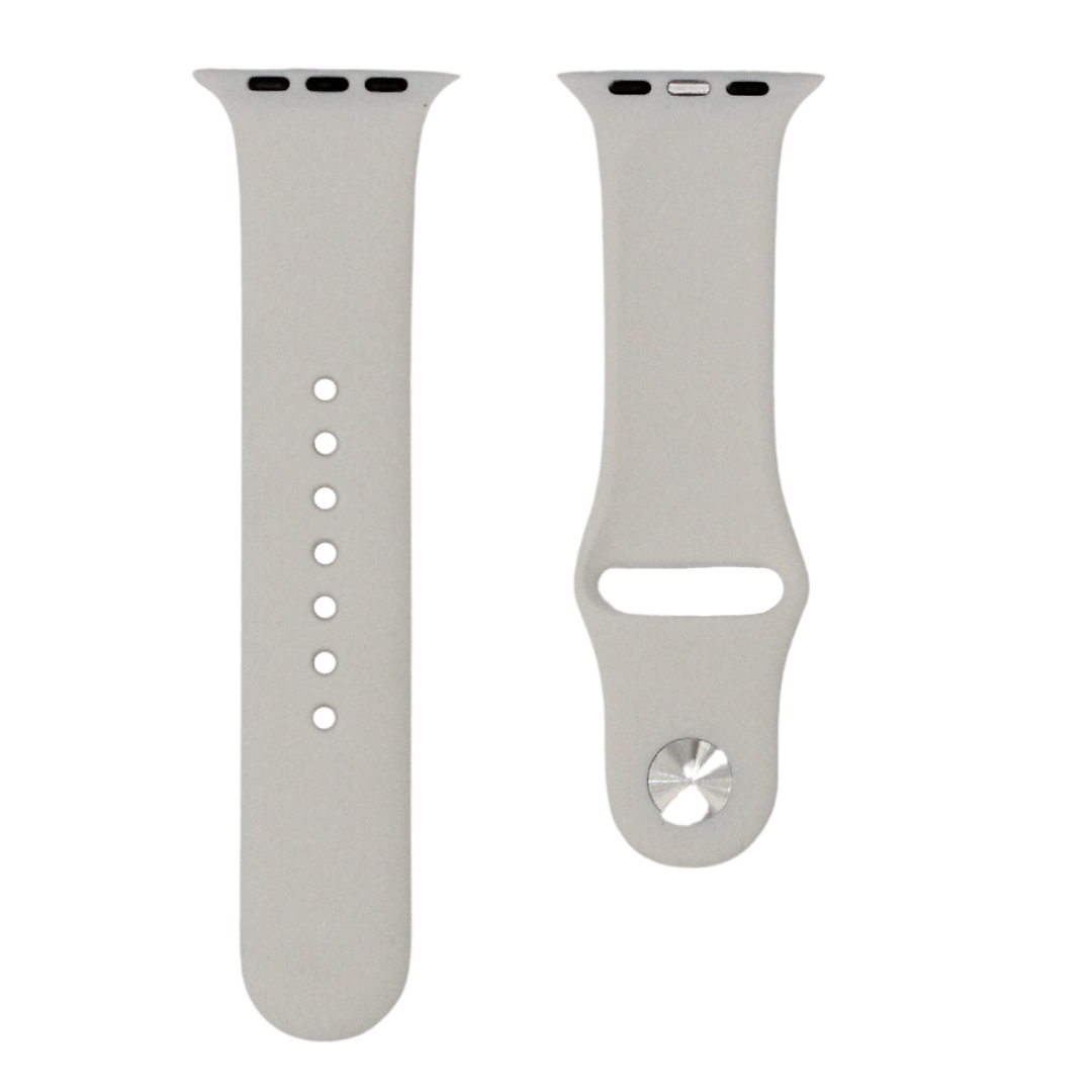 Correa de goma gris suave para Apple Watch