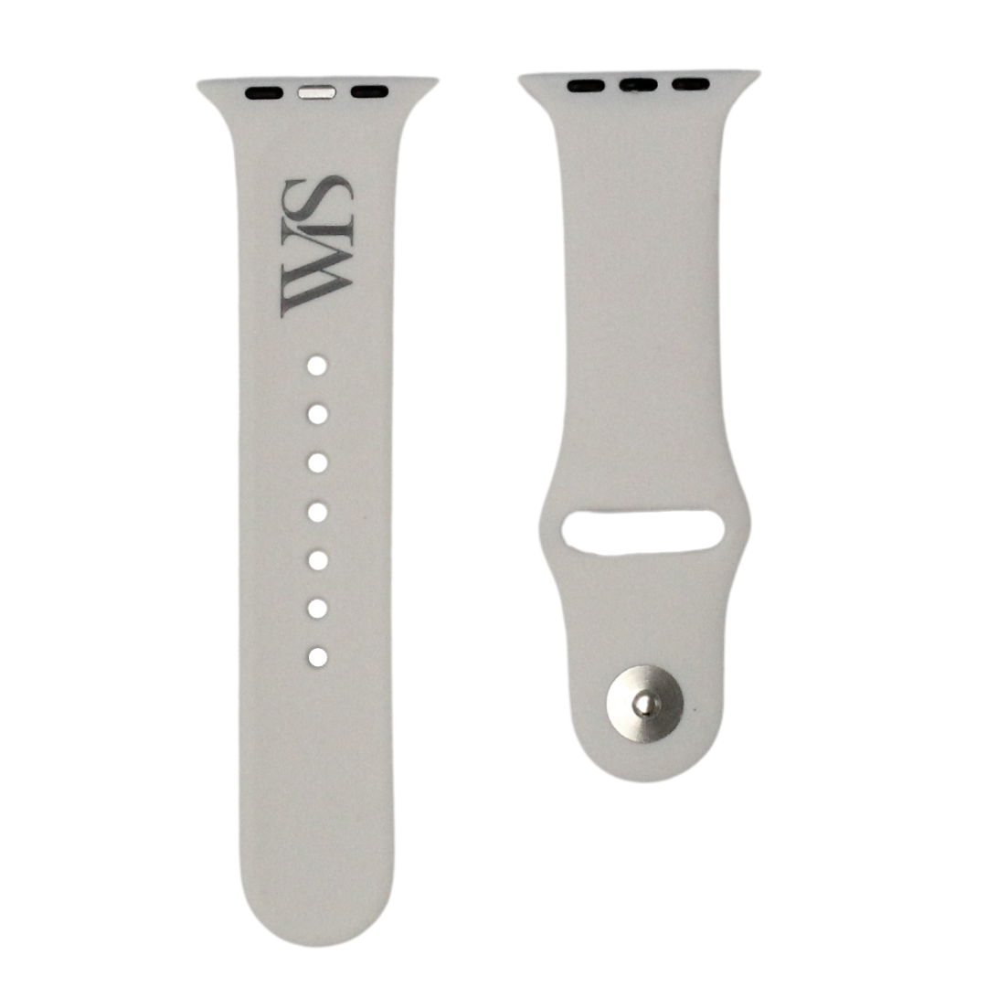 Correa de goma gris suave para Apple Watch